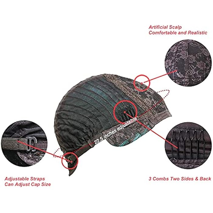 DILLARDS Giannay Shouder Length Hair Wig With Bangs Silk Straight Bob Wigs Black Color Wigs For Women 18 Inch Synthetic Heat Resistant Fiber Wig - Image 3